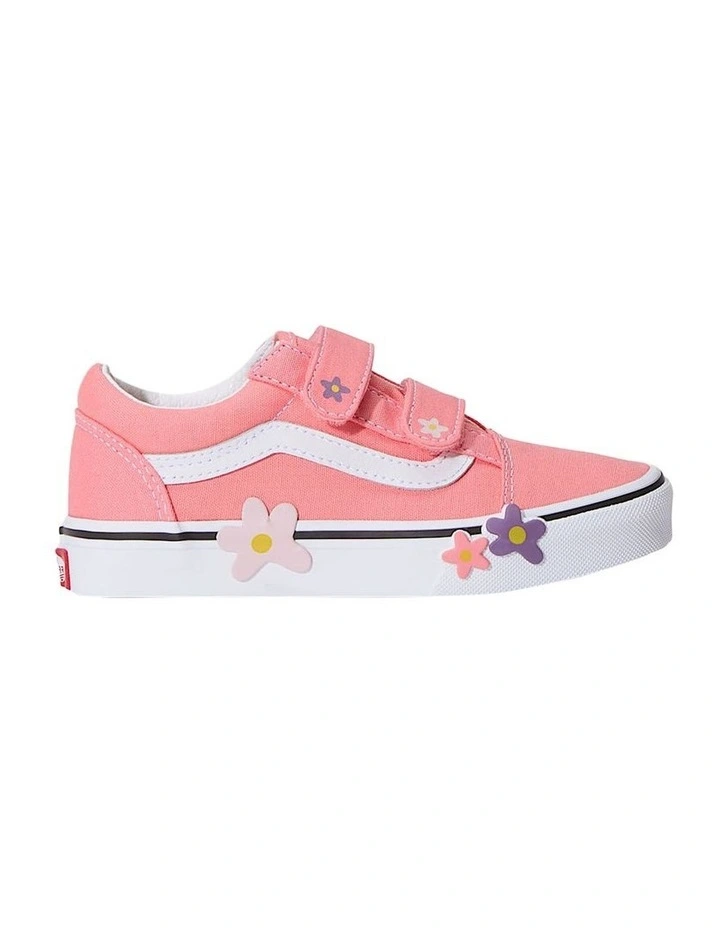 Old Skool Flowers V Youth Sneakers In Blush image 1