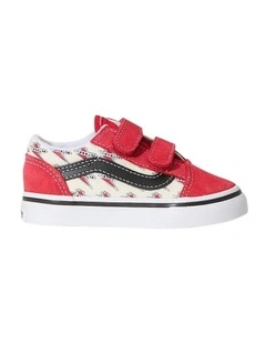 Old Skool V Thunder Infant Sneakers In Red