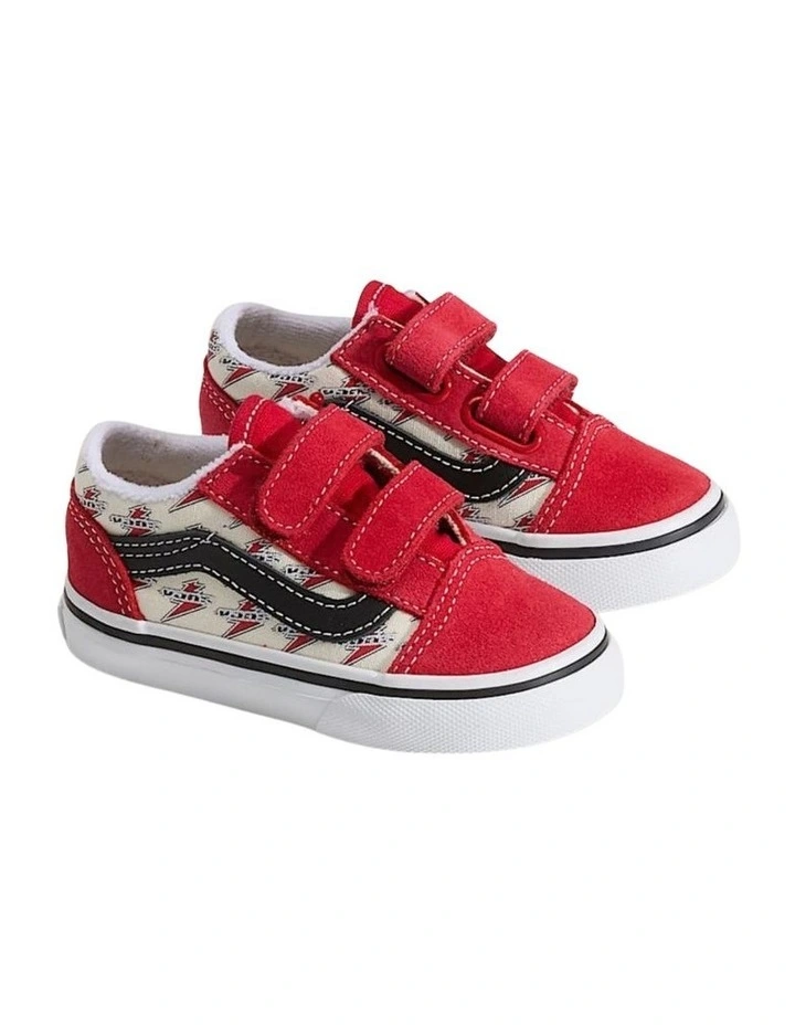 Old Skool V Thunder Infant Sneakers In Red image 3