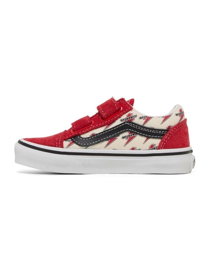 Old Skool V Thunder Youth Sneakers In Red image 2