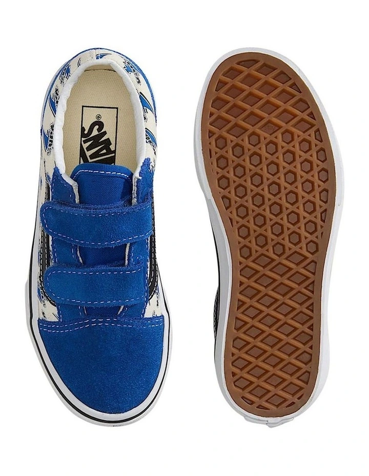Old Skool V Thunder Youth Sneakers In Lt Blue image 2