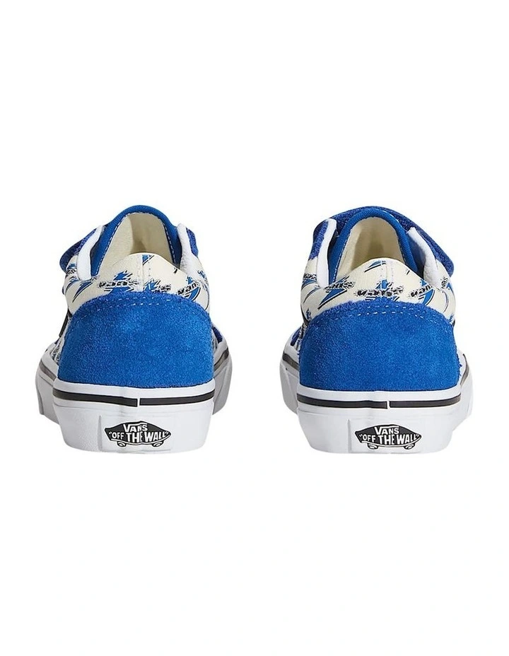Old Skool V Thunder Youth Sneakers In Lt Blue image 3