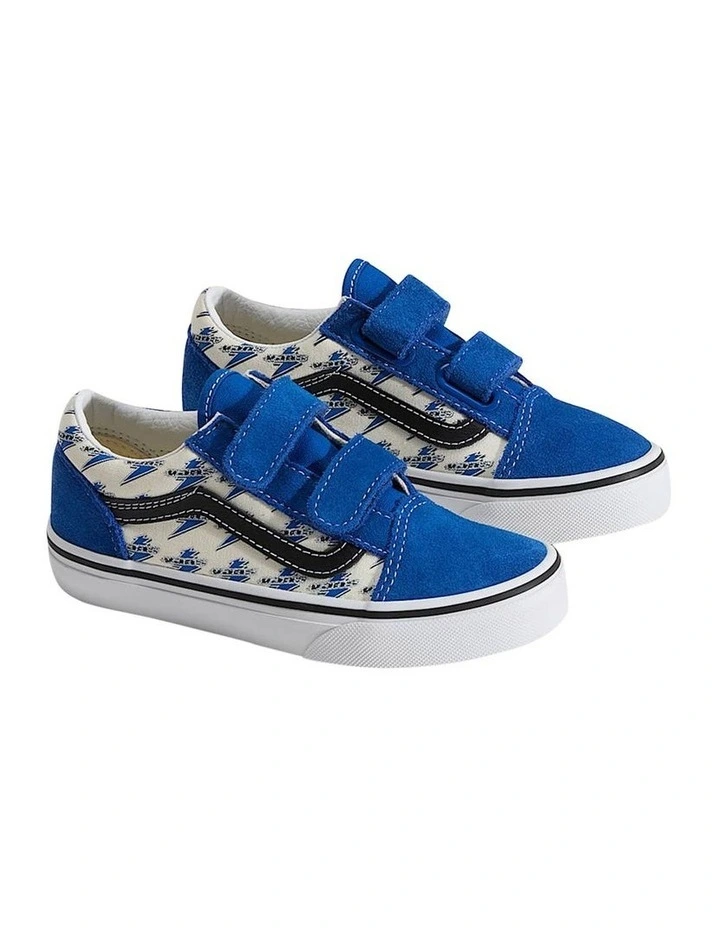 Old Skool V Thunder Youth Sneakers In Lt Blue image 4