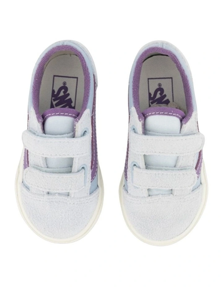 Old Skool V Sidestripe Infant Sneakers In Lt Blue image 2