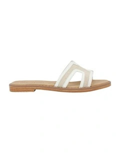 Belle Sandals In Blk/White