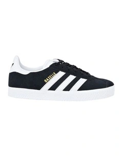 Gazelle Classic Preschool Sneakers in Black/White