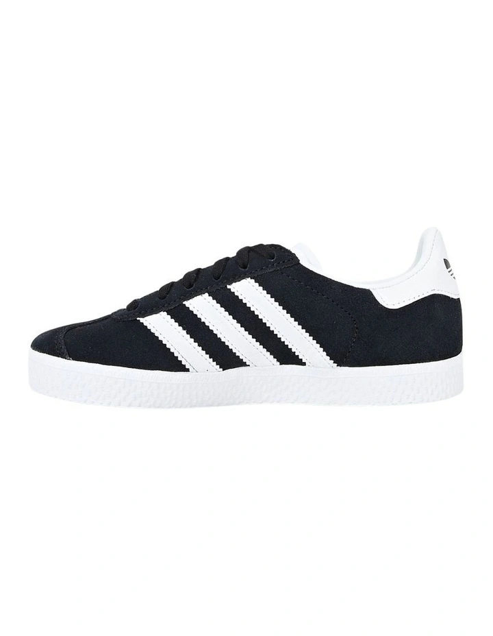 Gazelle Classic Preschool Sneakers in Black/White image 2