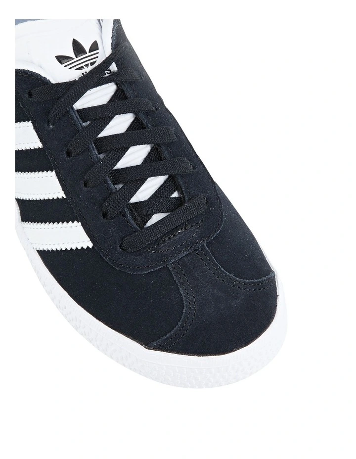 Gazelle Classic Preschool Sneakers in Black/White image 4