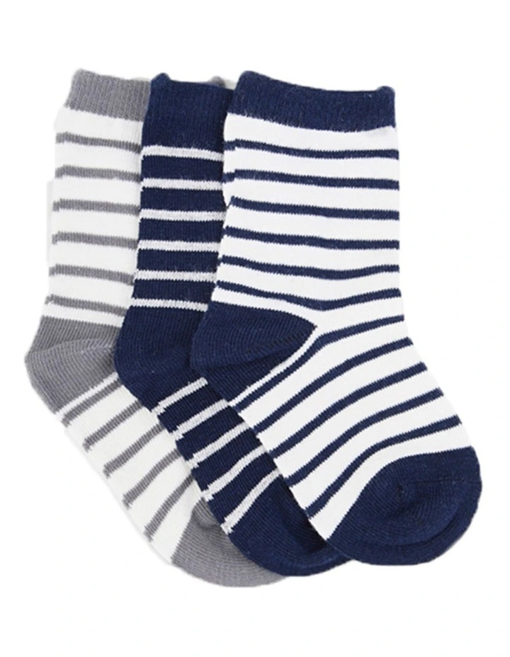 B Stripe Crew 3Pk image 1