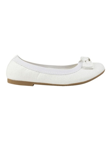 white colour flat shoes