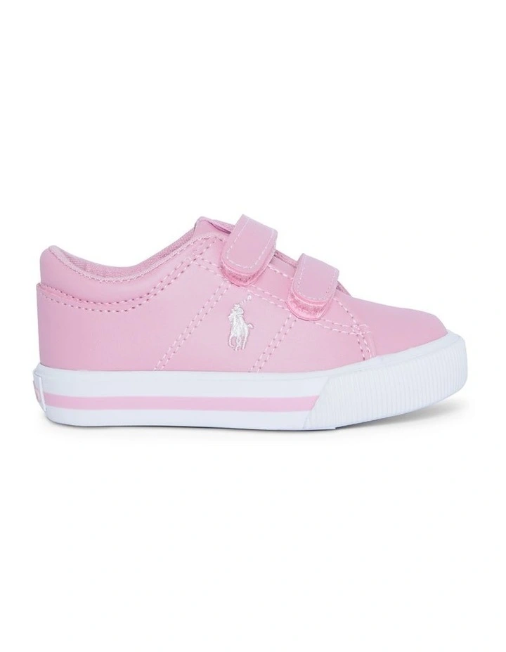 Elmwood Tumbled Infant Pink and White Sneakers image 1