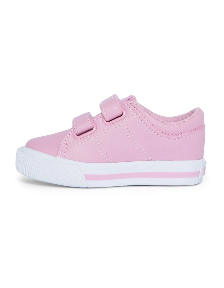 Elmwood Tumbled Infant Pink and White Sneakers image 2