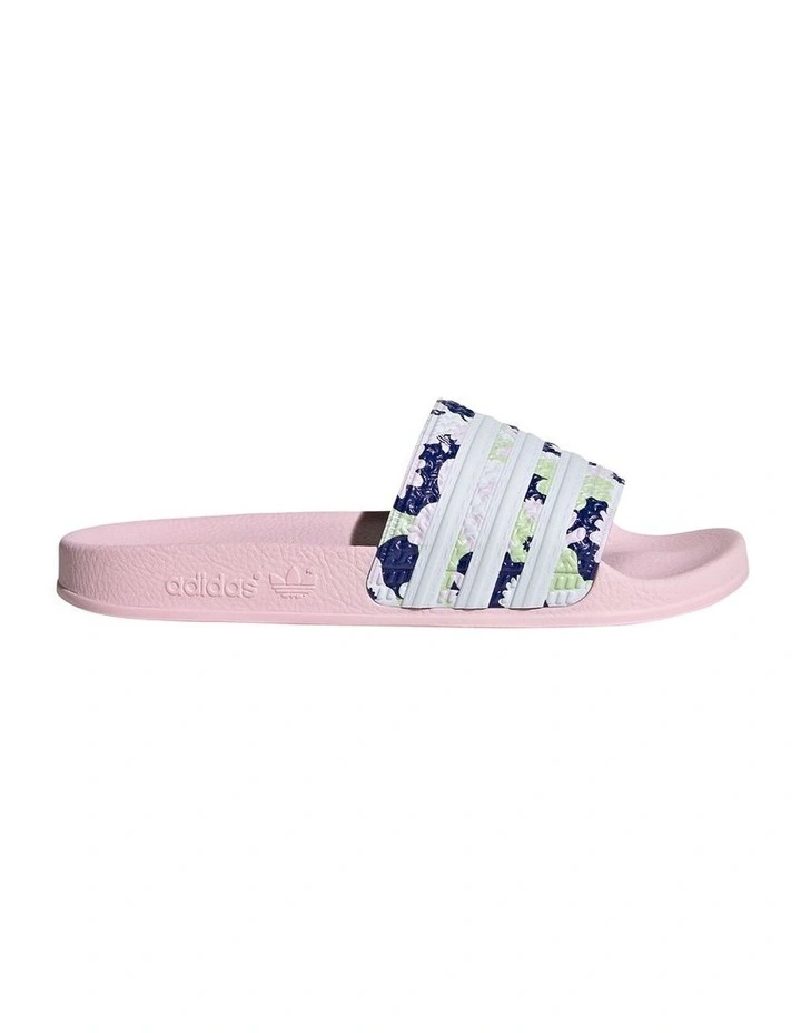 Adilette Grade School Pink Sandals image 1