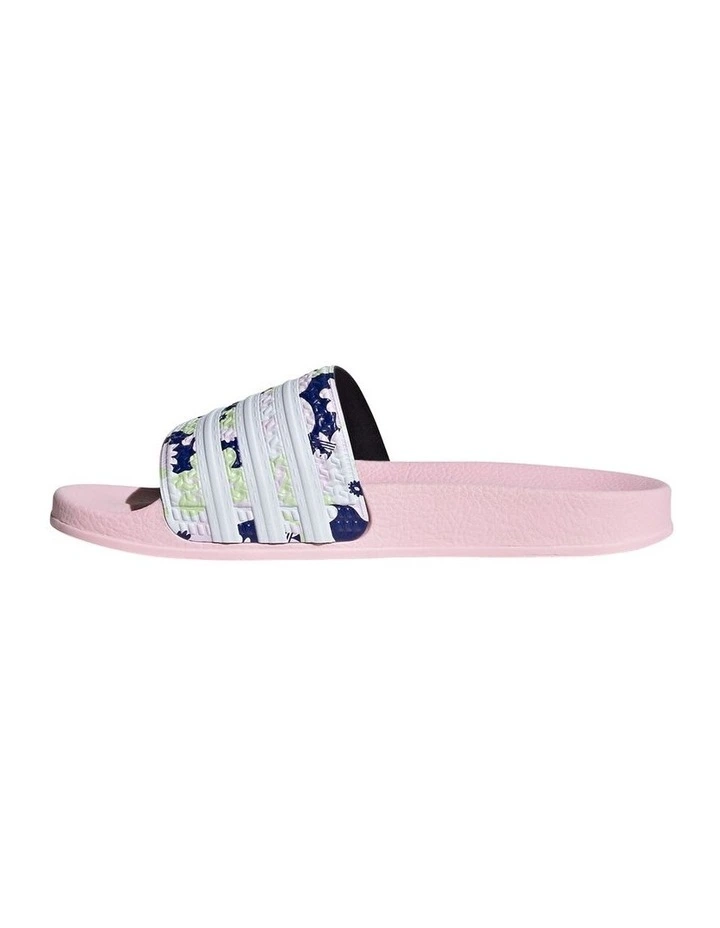 Adilette Grade School Pink Sandals image 2