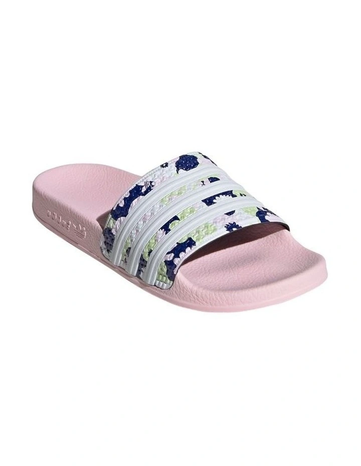 Adilette Grade School Pink Sandals image 3