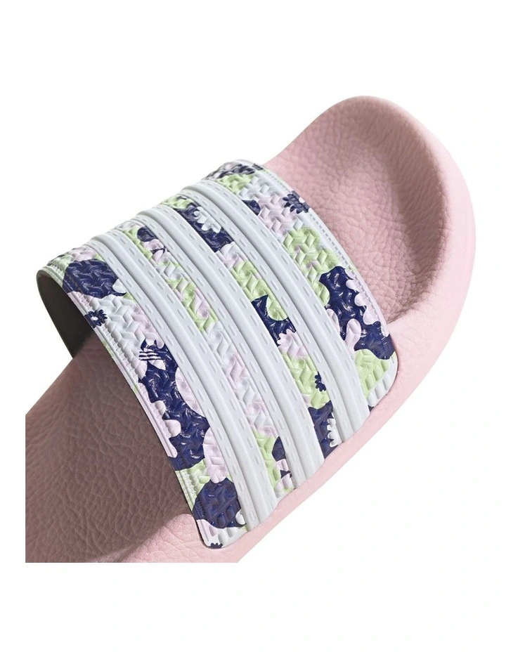 Adilette Grade School Pink Sandals image 4