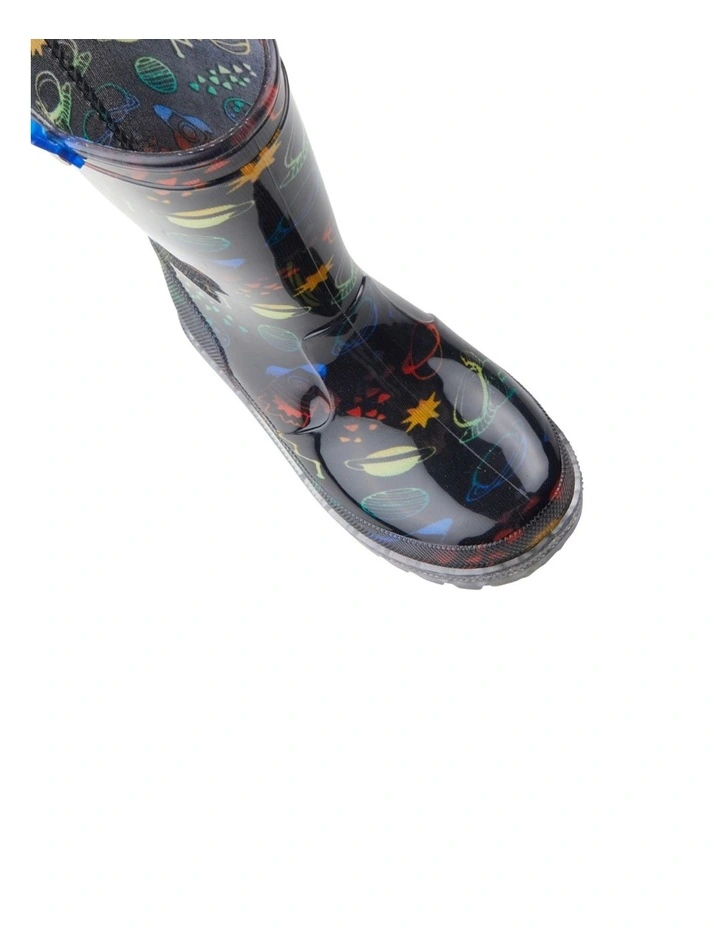 Charlie Space Black Gumboots image 4