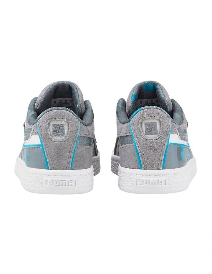 Suede Minecraft Pre-School Grey Sneakers image 3