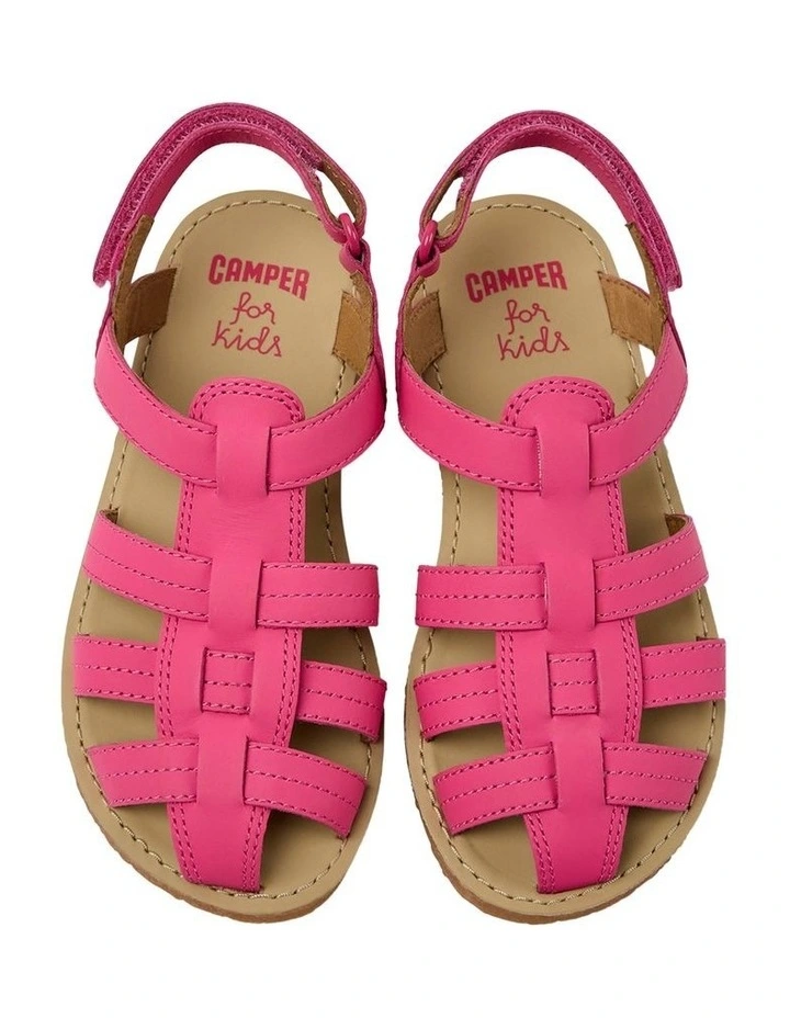 Miko Cage Toe Youth  Sandals In Bright Pink image 2