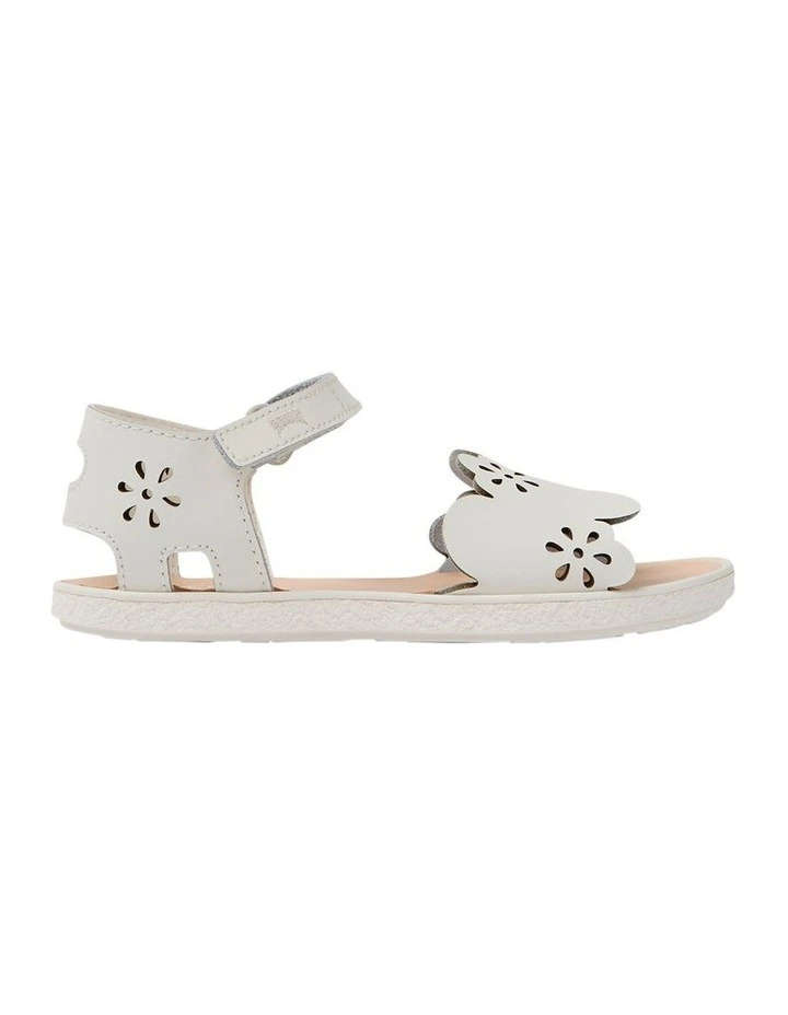 Miko Cut Out Youth Sandals In White image 1