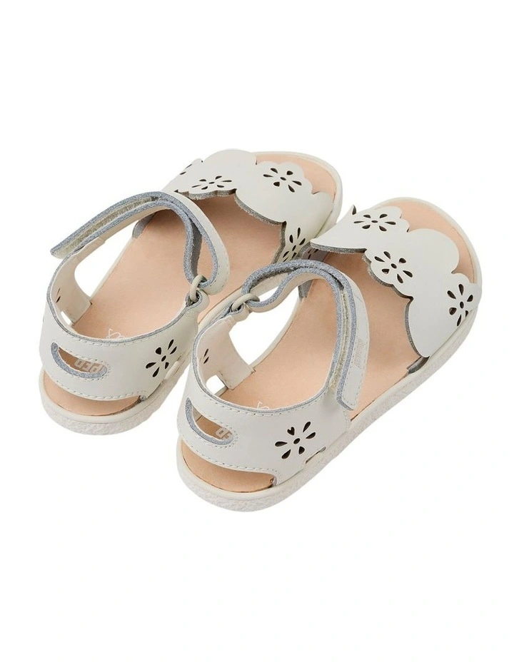 Miko Cut Out Youth Sandals In White image 3