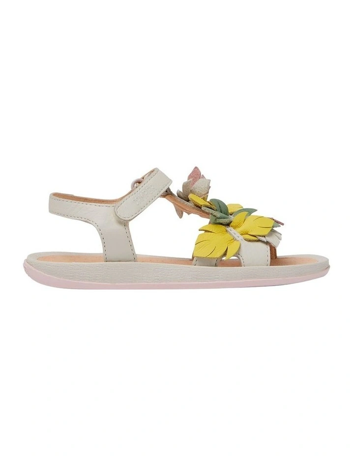 Twins Feathers Youth Sandals In White image 1