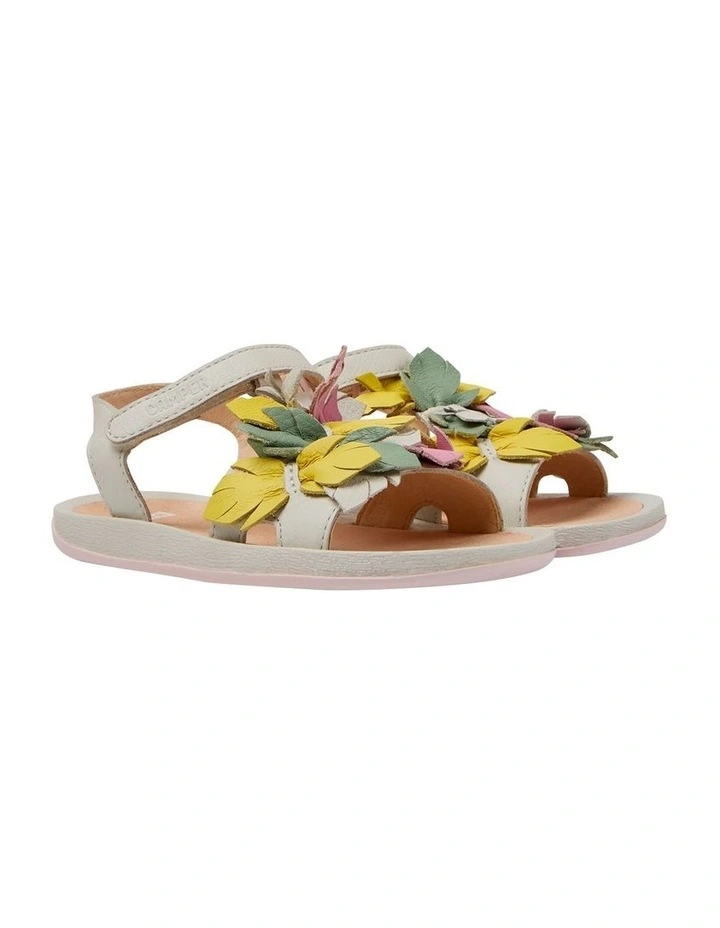 Twins Feathers Youth Sandals In White image 4