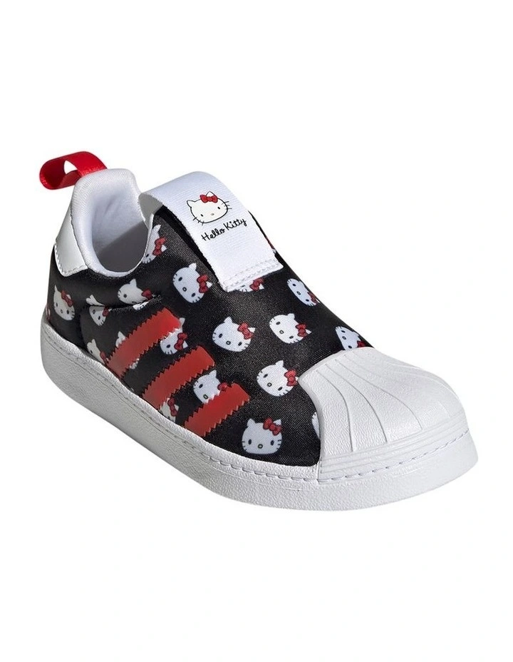 Superstar 360 Hello Kitty Pre-School Sneakers in Black/White image 3