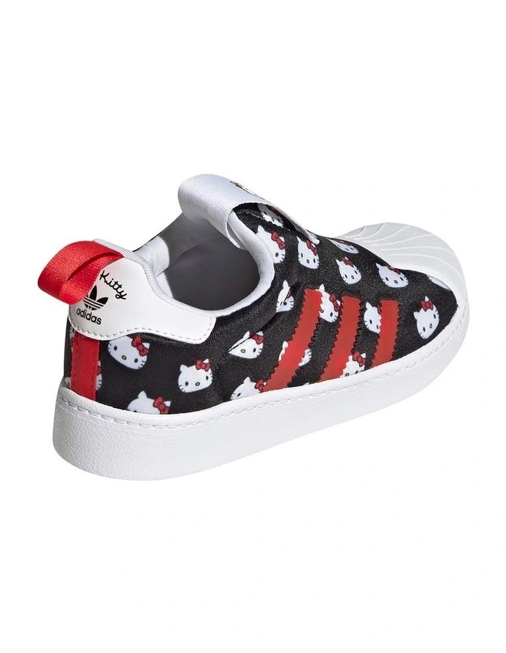 Superstar 360 Hello Kitty Pre-School Sneakers in Black/White image 4
