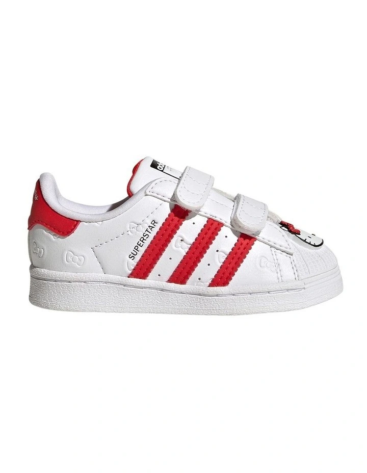 Superstar Hello Kitty Self-Fastening Infant Sneakers In White image 1