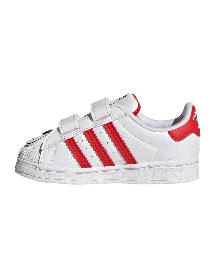 Superstar Hello Kitty Self-Fastening Infant Sneakers In White image 2