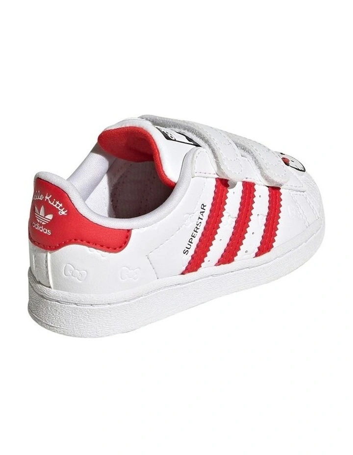 Superstar Hello Kitty Self-Fastening Infant Sneakers In White image 3