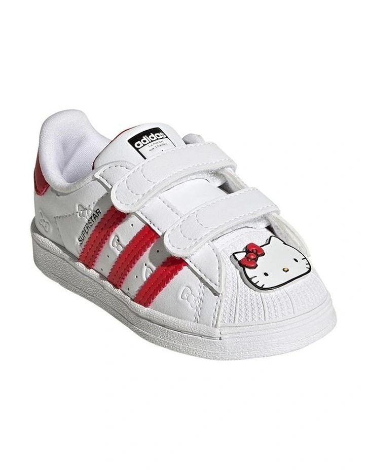 Superstar Hello Kitty Self-Fastening Infant Sneakers In White image 4