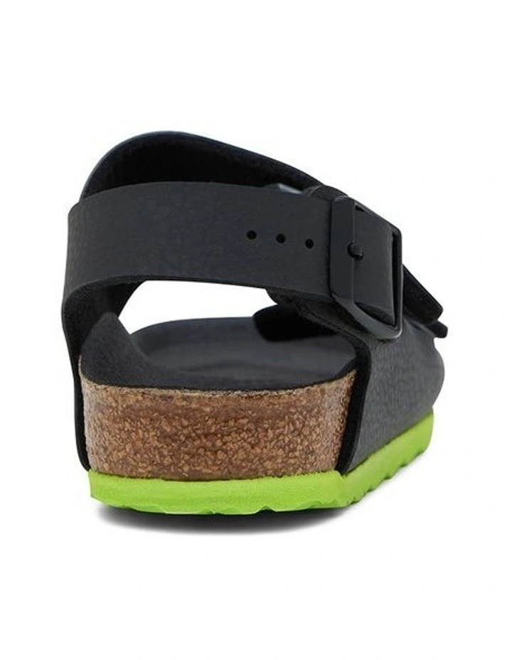Milano Bf Narrow Children's Sandals in Black image 3