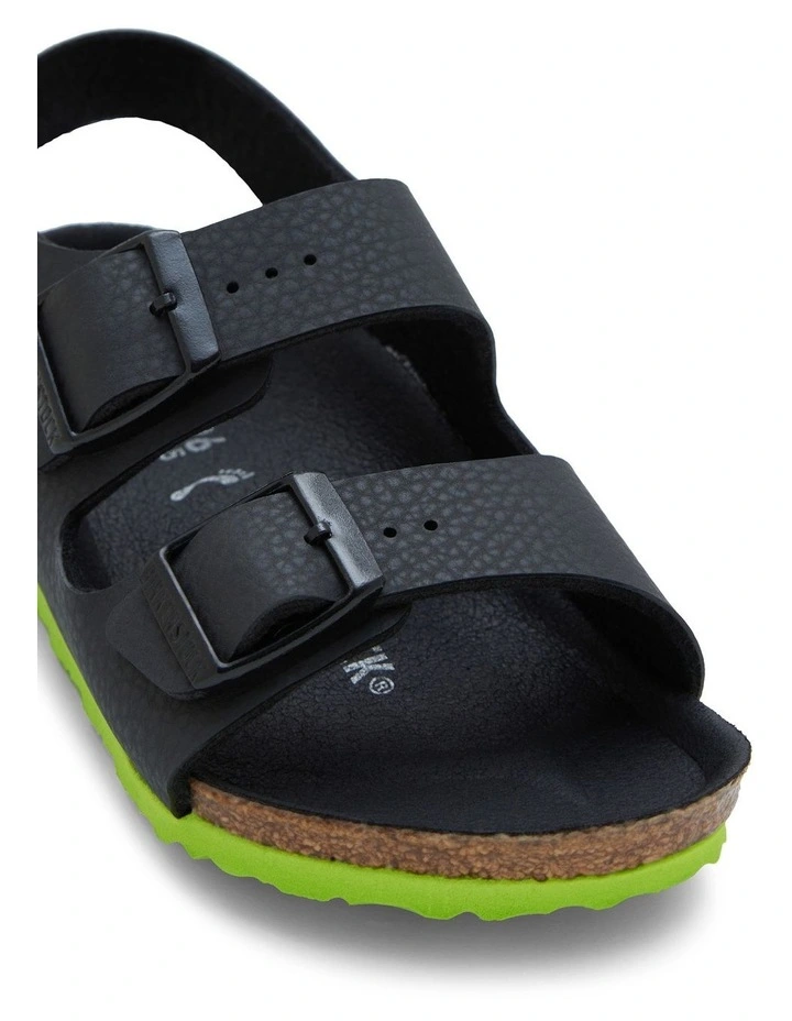 Milano Bf Narrow Children's Sandals in Black image 4