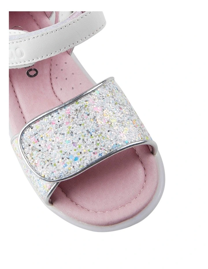 Glitz Sandals In White image 4