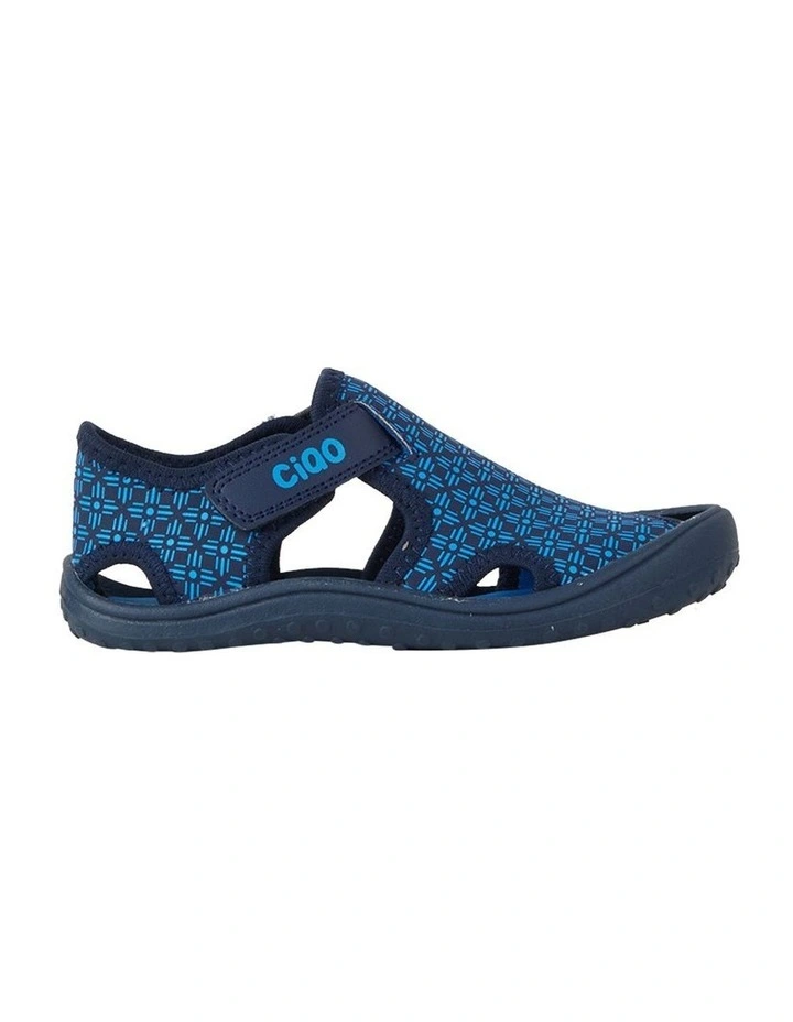 Beach Print Sandals in Navy image 1