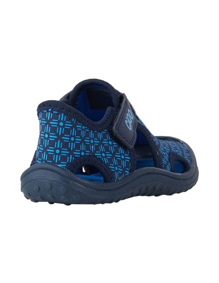 Beach Print Sandals in Navy image 3