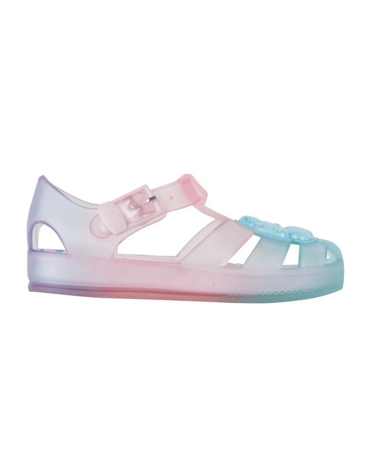 Sandales Jelly Old Navy - Taille 7 - Fleurs Roses - Pour Fille - Occasion Très Bon État