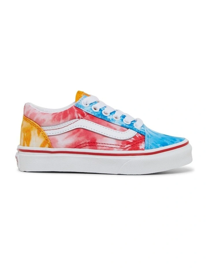 Old Skool Tie Dye Youth Sneakers in Multi image 1