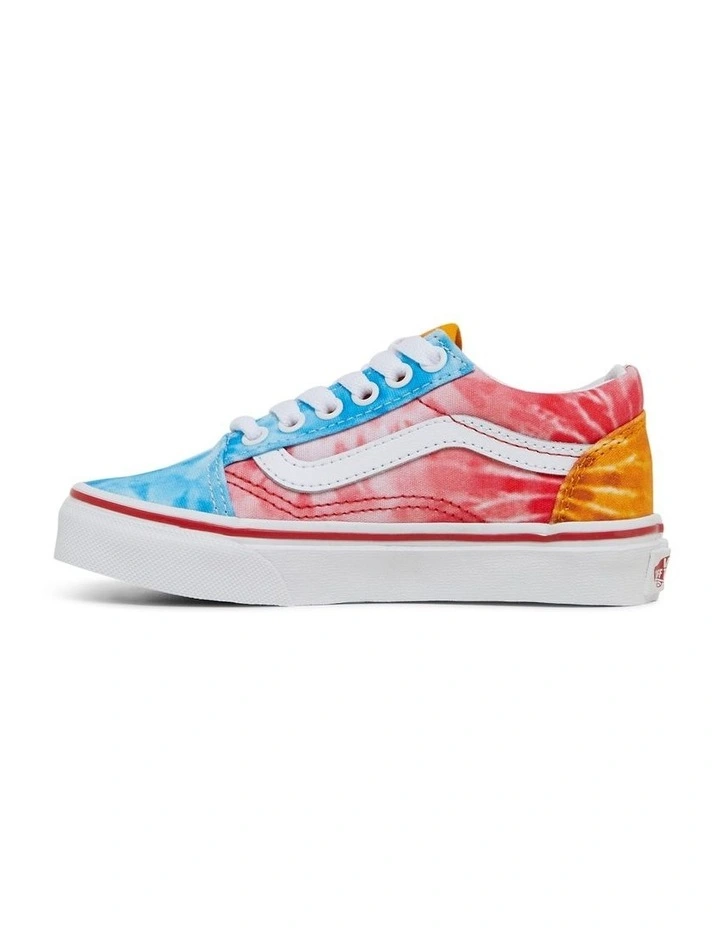 Old Skool Tie Dye Youth Sneakers in Multi image 2