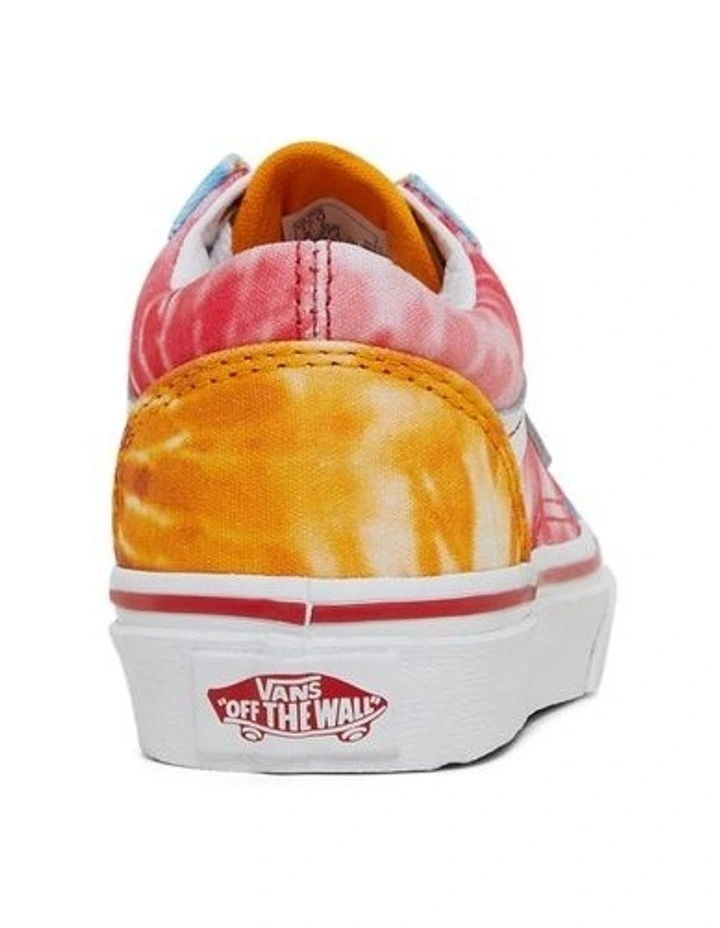 Old Skool Tie Dye Youth Sneakers in Multi image 3