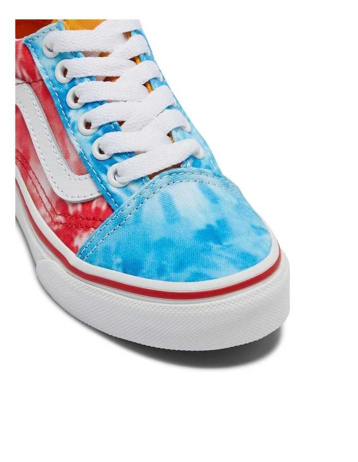 Old Skool Tie Dye Youth Sneakers in Multi image 4