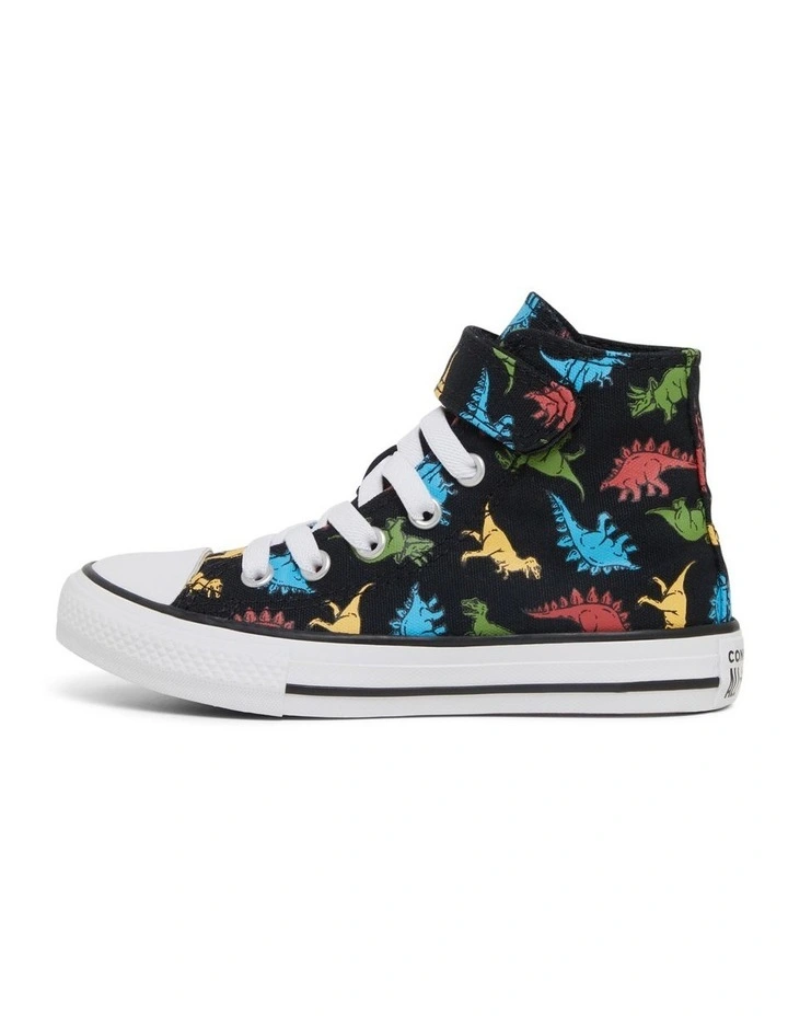 Chuck Taylor All Star Hi Dinosaurs Youth Sneakers in Black image 3