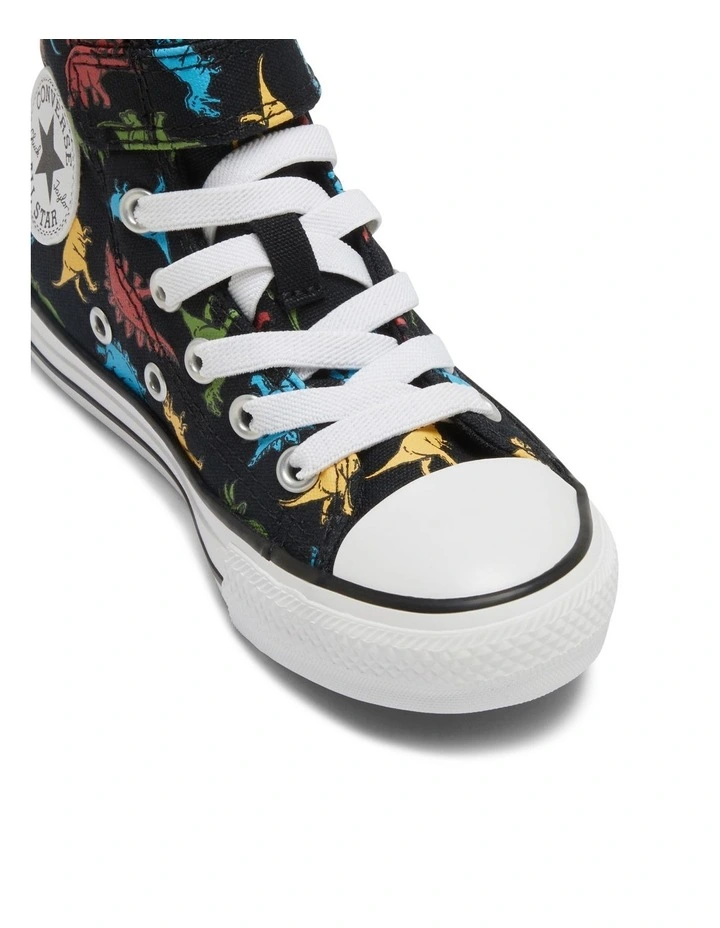 Chuck Taylor All Star Hi Dinosaurs Youth Sneakers in Black image 4
