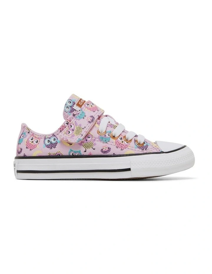 Chuck Taylor All Star 1V Owl Youth Sneakers in Pink image 1