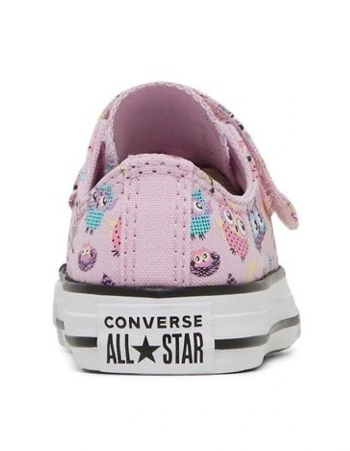 Chuck Taylor All Star 1V Owl Youth Sneakers in Pink image 3