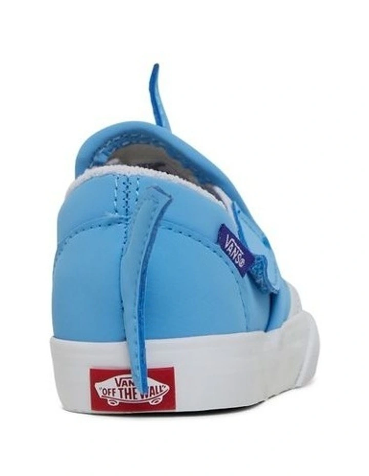 Classic Slip On Shark Sneakers in Blue image 3