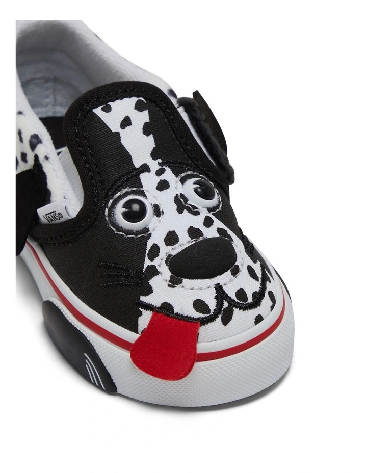 Vans Classic Slip On Dalmatian Sneakers in Black/White MYER