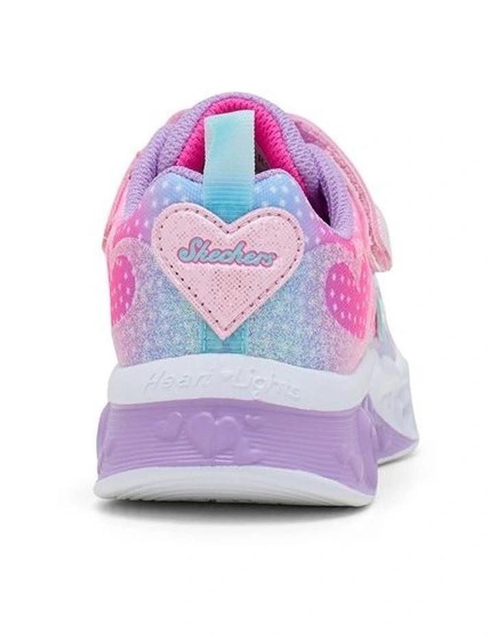 Flutter Heart Simply Love Youth Sneakers in Pink image 2